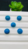 Blue Opalina Round Cabs -13 mm Size - Code #A23 - Pack of 1 Pc- Natural Opalina Cabochons - Origin Peru- AAA Quality