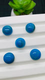 Blue Opalina Round Cabs -13 mm Size - Code #A23 - Pack of 1 Pc- Natural Opalina Cabochons - Origin Peru- AAA Quality