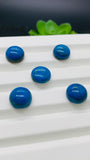 Blue Opalina Round Cabs - 13 mm Size - Code #A24 - Pack of 1 Pc- Natural Opalina Cabochons - Origin Peru- AAAA Quality