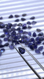 5x7 , 6x8, 6x9 , 7x9, 7x10 mm Iolite Pear Faceted Stone • Pack of 2 Pcs • Dark Blue Color AAA Quality • Iolite Pear Cut Stone