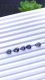 6x8 mm Iolite Pear Faceted Stone • Pack of 5 Pcs • Light Medium Color • AAA Quality • Iolite Pear Cut Stone