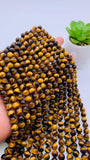 8 mm Tiger Eye Round Beads 40 cm Length AAA quality - Natural Tiger Eye Beads
