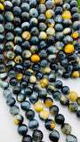 10 mm Blue Tiger Eye Round Beads 40 cm Length AAA quality - Natural Tiger Eye Beads