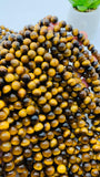 8 mm Tiger Eye Round Beads 40 cm Length AA quality - Natural Tiger Eye Beads