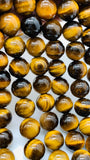 12 mm Tiger Eye Round Beads 40 cm Length AA quality - Natural Tiger Eye Beads