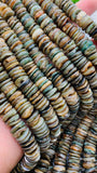 Abalone Shell Rondelle Beads • 10, 12 mm Size • 40 cm length • AAA Quality • Natural Abalone Roundel Shell • Origin Australia