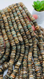 Abalone Shell Rondelle Beads • 10, 12 mm Size • 40 cm length • AAA Quality • Natural Abalone Roundel Shell • Origin Australia