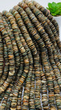 Abalone Shell Rondelle Beads • 10, 12 mm Size • 40 cm length • AAA Quality • Natural Abalone Roundel Shell • Origin Australia
