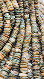 Abalone Shell Rondelle Beads • 10, 12 mm Size • 40 cm length • AAA Quality • Natural Abalone Roundel Shell • Origin Australia