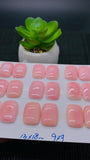 Queen Conch Shell Rectangle Cabs • 13x18 mm Size • Pack of 2 Pcs • AAA Quality • Flat Back • Queen Conch Cabochons