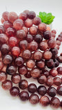 Strawberry Quartz Round Beads - 20 mm Size - Length 40 cm - Natural Strawberry Quartz Beads