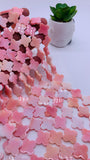 Queen Conch Shell Flower Beads • 18x18 mm Size • Length 40 cm • AAA Quality • Natural Pink Queen Conch Shell Beads