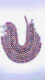 Freshwater Pearl Round beads - 11-13 mm size -100% Natural Color - Pink Color AAAA Quality 40cm Length