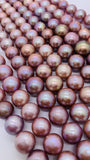 Freshwater Pearl Round beads - 11-13 mm size -100% Natural Color - Pink Color AAAA Quality 40cm Length