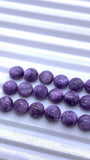 Charoite Round Cabs 5 mm - Pack of 6 Pcs - AAA Quality - Natural Charoite cabochon - Charoite Cabs