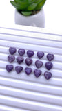 Charoite Heart Shape Cabs 6 mm - Pack of 4 Pcs - AAA Quality - Natural Charoite cabochon - Charoite Cabs