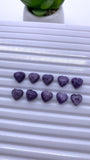 Charoite Heart Shape Cabs 8 mm - Pack of 4 Pcs - AAA Quality - Natural Charoite cabochon - Charoite Cabs