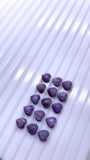 Charoite Heart Shape Cabs 6 mm - Pack of 4 Pcs - AAA Quality - Natural Charoite cabochon - Charoite Cabs