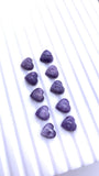 Charoite Heart Shape Cabs 8 mm - Pack of 4 Pcs - AAA Quality - Natural Charoite cabochon - Charoite Cabs