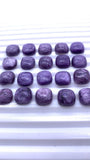 Charoite Square Cabs 10 mm - Pack of 2 Pcs - AAA Quality - Natural Charoite cabochon - Charoite Cabs