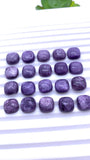 Charoite Square Cabs 10 mm - Pack of 2 Pcs - AAA Quality - Natural Charoite cabochon - Charoite Cabs