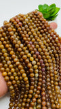 Yellow Sapphire Round Beads - 6 mm Size - AAA Quality • Length 40 Cm - Natural Yellow Sapphire Beads • Sapphire Round beads