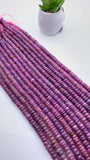 Ruby Roundel beads 7-8 mm Size - AAA Quality Beads - Length 40 cm - Natural Ruby Beads