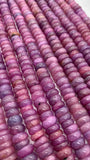 Ruby Roundel beads 7-8 mm Size - AAA Quality Beads - Length 40 cm - Natural Ruby Beads