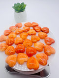 Spiny Oyster Shell Heart Cabs • 16 mm Size • Pack of 1 Piece • AAA Quality • Natural Shell Cabochon • orange Color