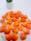 Spiny Oyster Shell Heart Cabs • 16 mm Size • Pack of 1 Piece • AAA Quality • Natural Shell Cabochon • orange Color