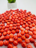 Spiny Oyster Shell Round Cabs • 5 mm Size • Pack of 4 Pcs • AAA Quality • Natural Shell Cabochon • Red Color