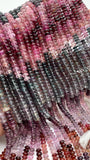 Spinel Roundel Beads - 5 mm Size - AAA Quality - 13 Inch Length- Multi Spinel Rondelle Beads