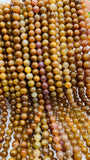 Yellow Sapphire Round Beads - 6 mm Size - AAA Quality • Length 40 Cm - Natural Yellow Sapphire Beads • Sapphire Round beads