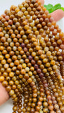 Yellow Sapphire Round Beads - 6 mm Size - AAA Quality • Length 40 Cm - Natural Yellow Sapphire Beads • Sapphire Round beads