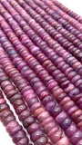Ruby Roundel beads 7-8 mm Size - AAA Quality Beads - Length 40 cm - Natural Ruby Beads
