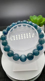 Green Kyanite Bracelet - 10 mm Size - Code #B12 - AAAA Quality - Length 7.5 Inch- Natural Kyanite Round Bracelet