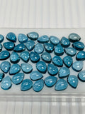London Blue Topaz 8x11 mm Pear Cabs - Pack of 1 Pc - AAA Quality - Natural Blue Topaz Cabochon