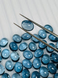 London Blue Topaz 7x9 MM Oval Cabs- Pack of 1 Pc - AAA Quality - Natural Blue Topaz Cabochon