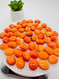 Spiny Oyster Shell Oval Cabs • 10x12 mm Size • Pack of 2 Pcs • AAA Quality • Natural Shell Cabochon • Orange Color
