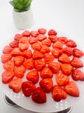 Spiny Oyster Shell Heart Cabs • 12 mm Size • Pack of 2 Piece • AAA Quality • Natural Shell Cabochon • Red Color