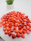Spiny Oyster Shell Heart Cabs • 10 mm Size • Pack of 4 Piece • AAA Quality • Natural Shell Cabochon • Red Color