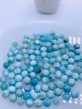 Larimar Cabochon • 5 mm Size • Pack of 10 Pcs • AA Quality • Natural Larimar Round Cabochon • Larimar Cabs