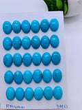 Turquoise Oval Cabs - 10x14 mm size - Pack of 1 Pc - AAA Quality - 100% Natural Turquoise- Turquoise Oval Cabochon - Flat Back Cabs