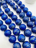 20 mm Lapis Round Beads • Length 40 cm • AA Quality • Natural Lapis Lazuli Round Beads
