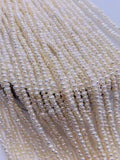 2-2.5 MM Freshwater Pearl Roundel Beads - AA Quality - 40 cm Length - Natural Freshwater Pearl Rondelle