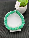 Chrysoprase Roundel Bracelet • 10.50 mm Size • Code C25 • AAA quality • Length 7.5” • Natural Chrysoprase Rondelle Bracelet
