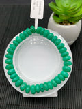 Chrysoprase Roundel Bracelet • 9.50 mm Size • Code C23 • AAA quality • Length 7.5” • Natural Chrysoprase Rondelle Bracelet