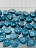 London Blue Topaz 8x11 mm Pear Cabs - Pack of 1 Pc - AAA Quality - Natural Blue Topaz Cabochon