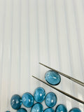 London Blue Topaz 8x10 MM Oval Cabs- Pack of 1 Pc - AAA Quality - Natural Blue Topaz Cabochon
