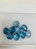 London Blue Topaz 11x13 MM Oval Cabs- Pack of 1 Pc - AAA Quality - Natural Blue Topaz Cabochon
